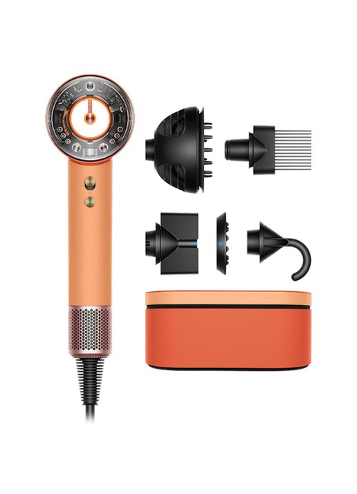 Dyson Supersonic Nural™ föhn Curly + Coily Ceramic Apricot / Topaz - voorkant 5 oranje