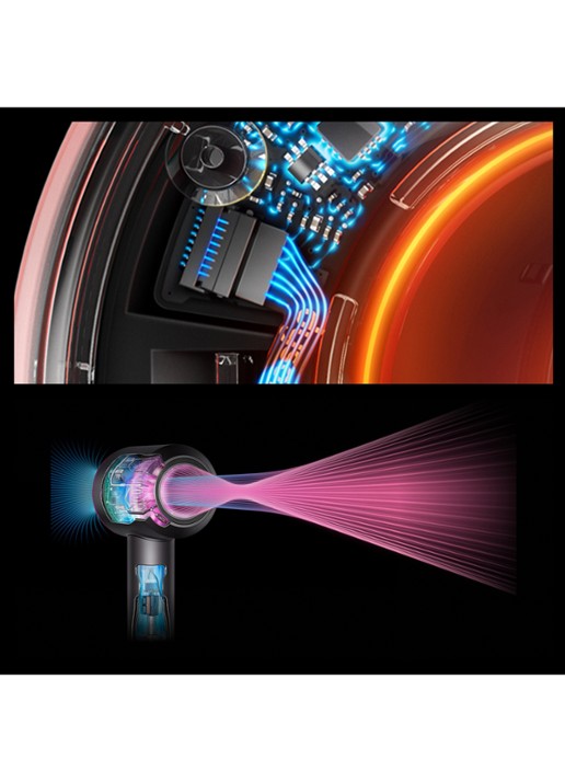 Dyson Supersonic Nural Föhn Straight+Wavy - detail 3 amber silk