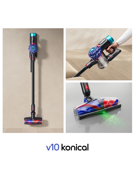 Dyson V10 Konical steelstofzuiger - voorkant 4 zwart
