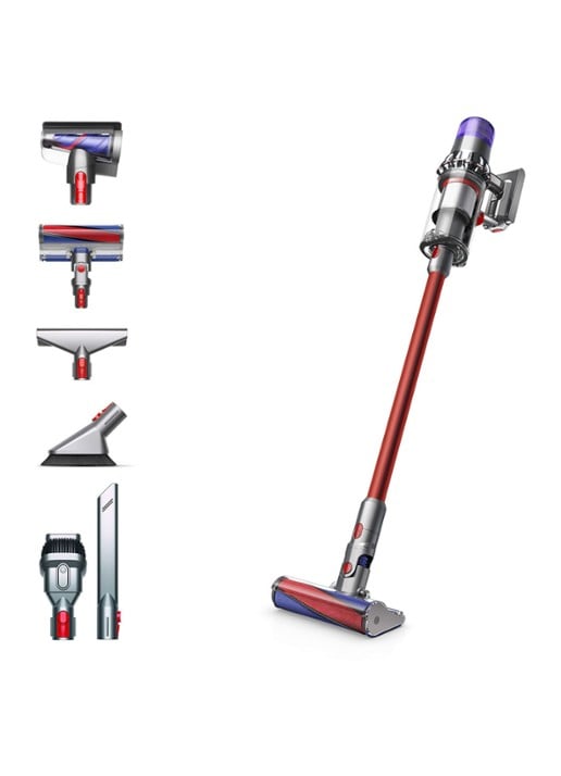 Dyson V11 Fluffy steelstofzuiger - nikkel / rood