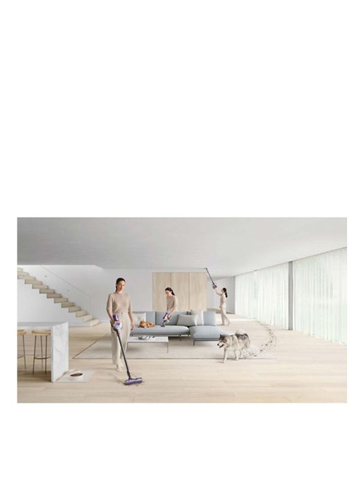 Dyson V8 Absolute (2022) draadloze steelstofzuiger 125,6 cm - zilver / nikkel - detail 5 zilver