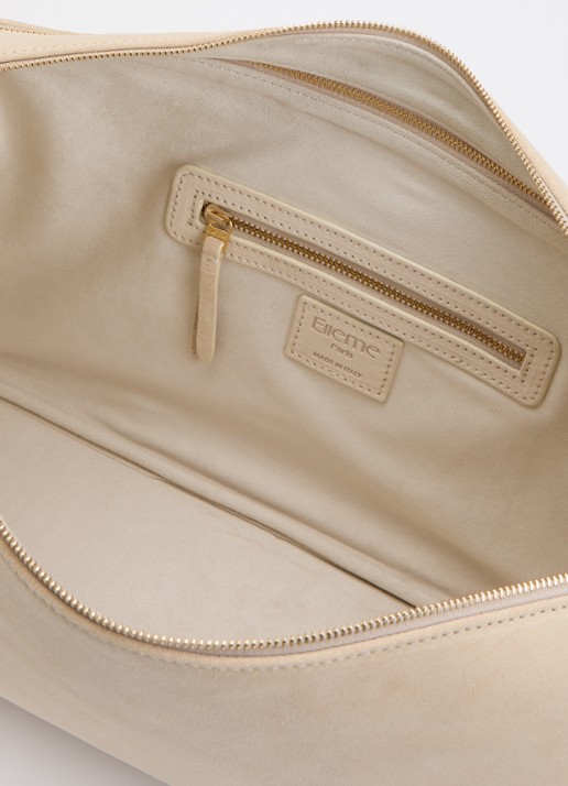 Elleme Trousse schoudertas van suède - detail 2 beige