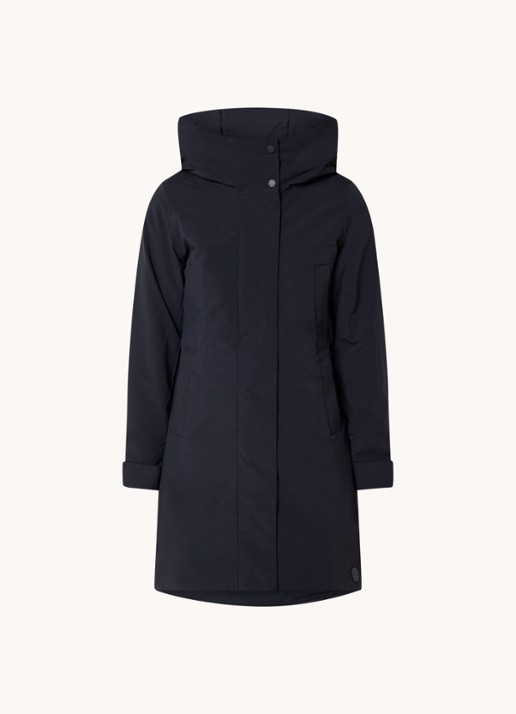 Elvine Eline parka met ritszakken en waterafstotende coating - voorkant 2 blauw