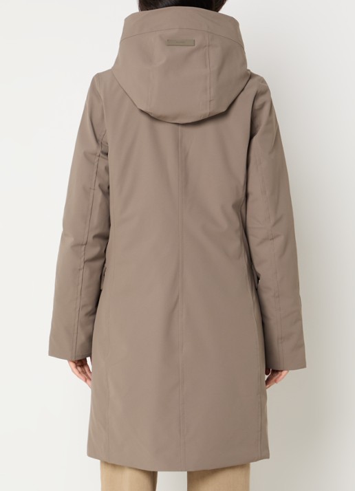 Elvine Sophie gewatteerde parka met waterafstotende coating - achterkant 2 beige