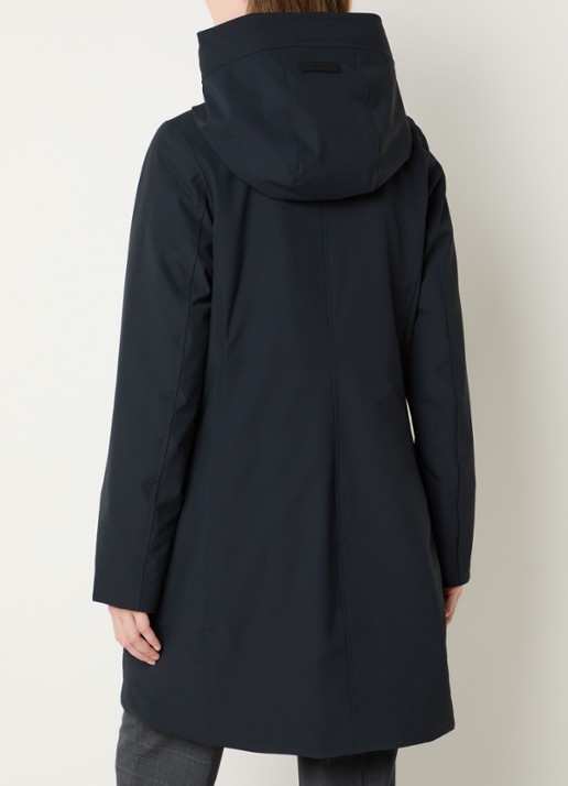 Elvine Sophie gewatteerde parka met waterafstotende coating - achterkant 4 donkerblauw