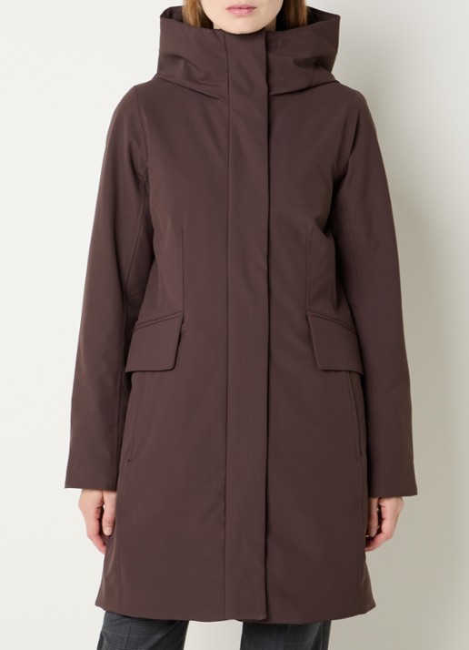 Elvine Sophie gewatteerde parka met waterafstotende coating - detail 4 paars