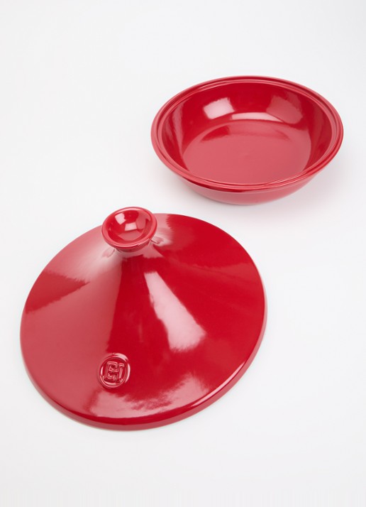 Emile Henry Tajine 32 cm  - voorkant 2 rood