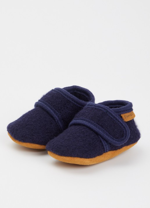 EN FANT Babyslofje van wol - voorkant 2 donkerblauw