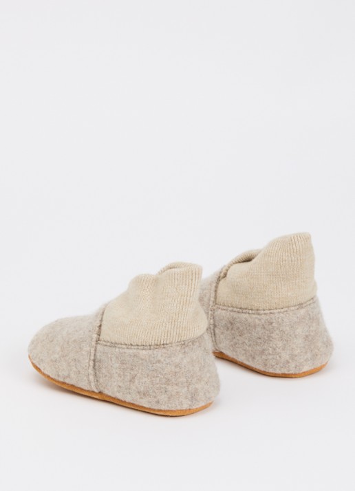 EN FANT Babyslofje van wol - achterkant 3 beige