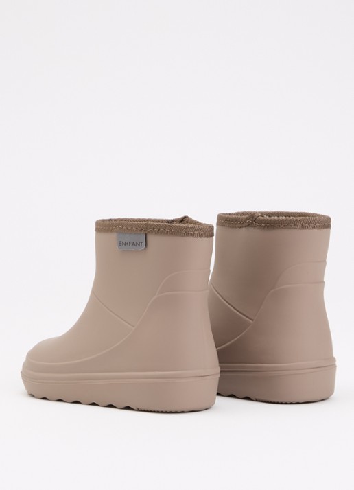 EN FANT Regenlaars met logo - achterkant 4 donkerbeige