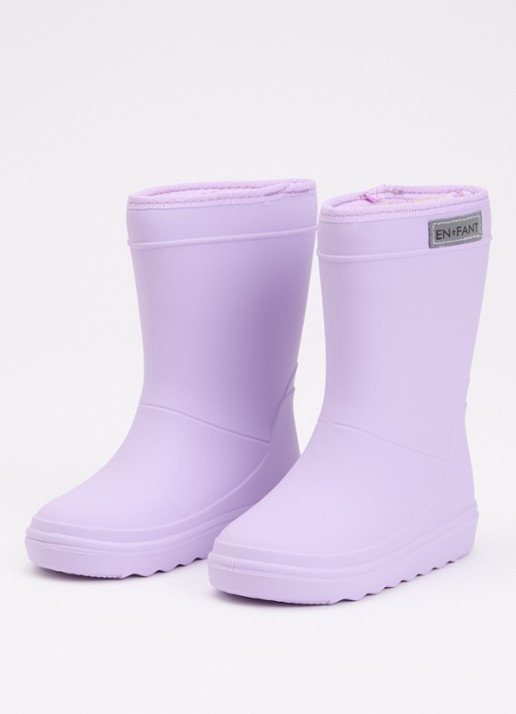 EN FANT Regenlaars met logo - voorkant 4 lila