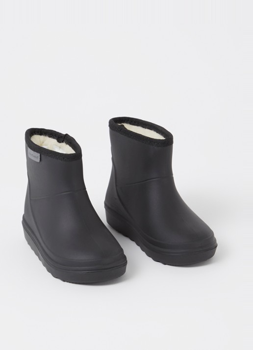 EN FANT Regenlaars met teddy voering - voorkant 4 zwart