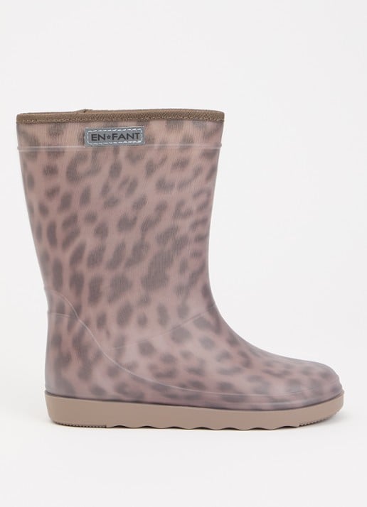 EN FANT Thermo regenlaars met panterprint en logo