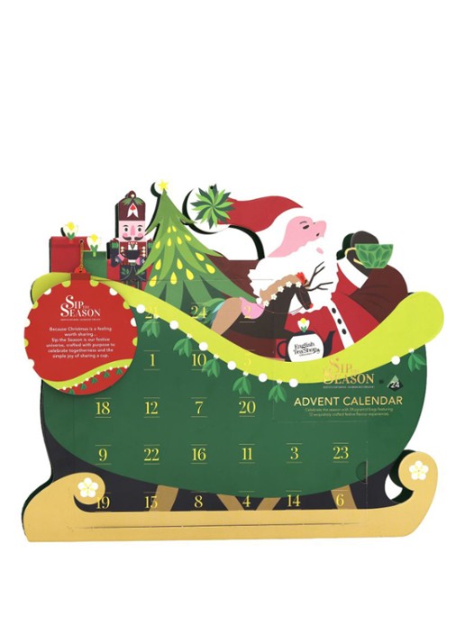English Tea Shop Santa Sleigh adventskalender 48 gram - 24 dagen