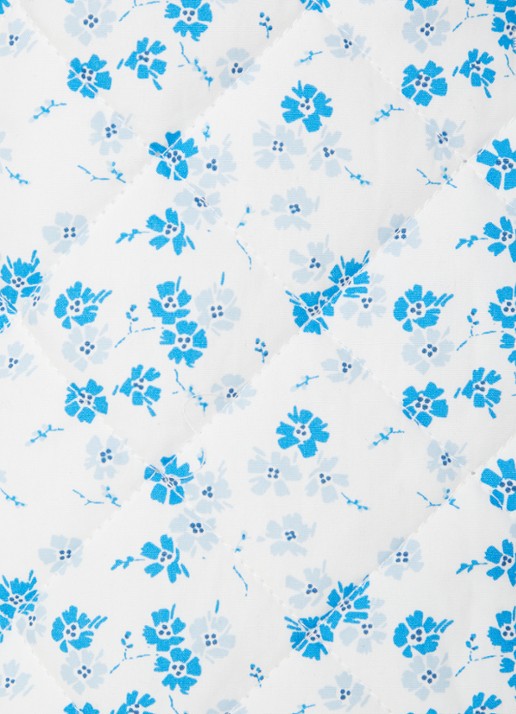 Envii Encamellia gewatteerd jack met bloemenprint - detail 2 blauw