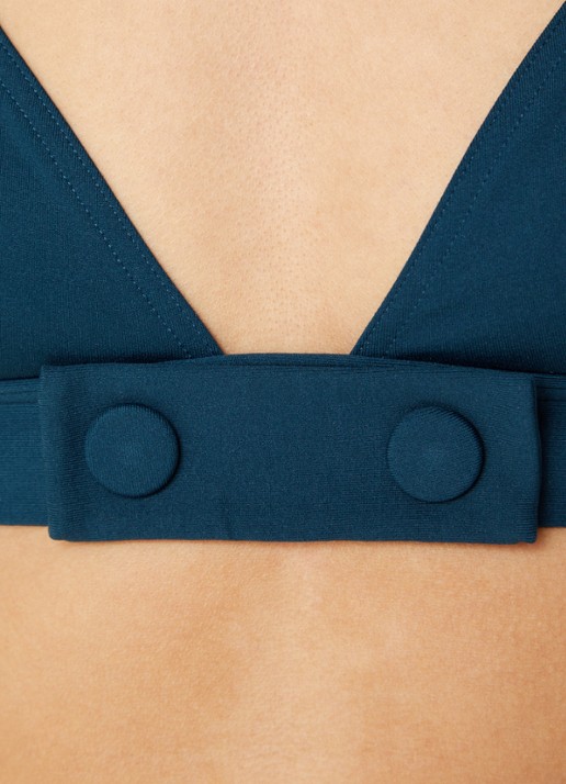 Eres Bord triangel bikinitop met sierknopen - detail 2 blauw