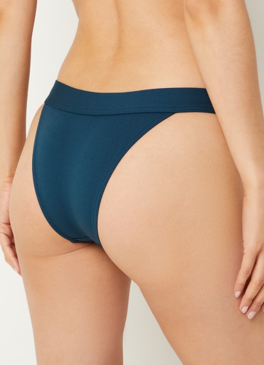 Eres Heritage tanga bikinislip met sierknopen - achterkant 5 blauw