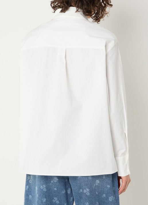 Essentiel Antwerp Blouse met kraag - achterkant wit