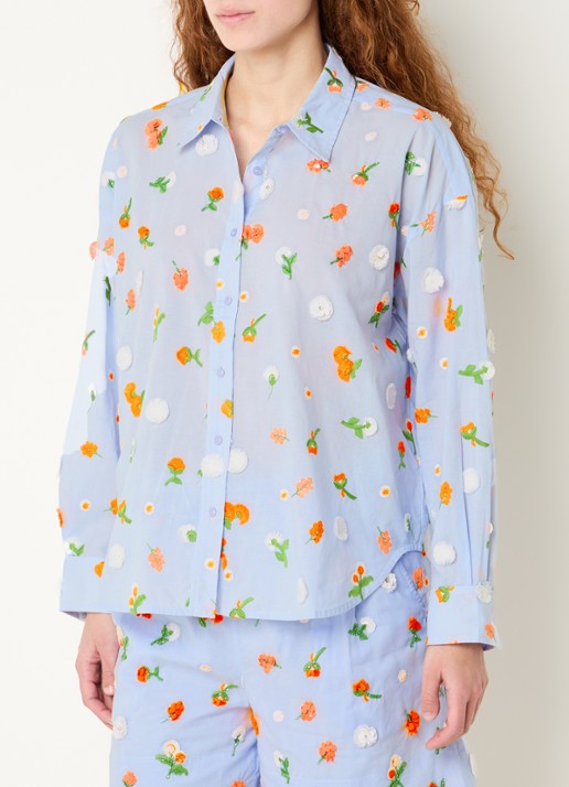 Essentiel Antwerp Blouse met pailletten en borduring