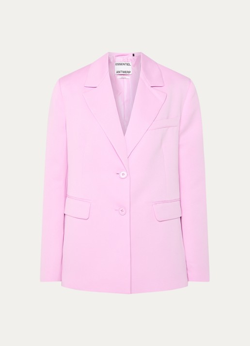 Essentiel Antwerp Jazer blazer met klepzakken - voorkant roze