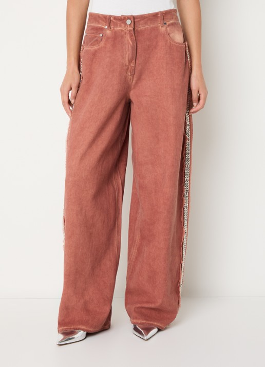 Essentiel Antwerp Jeeper high waist straight fit jeans met gekleurde wassing
