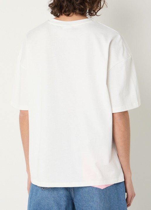 Essentiel Antwerp Jetna T-shirt met logo - achterkant 2 wit