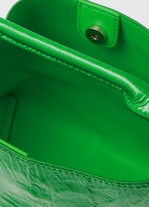Essentiel Antwerp Jhossi handtas van leer met afneembare schouderriem - detail 2 groen