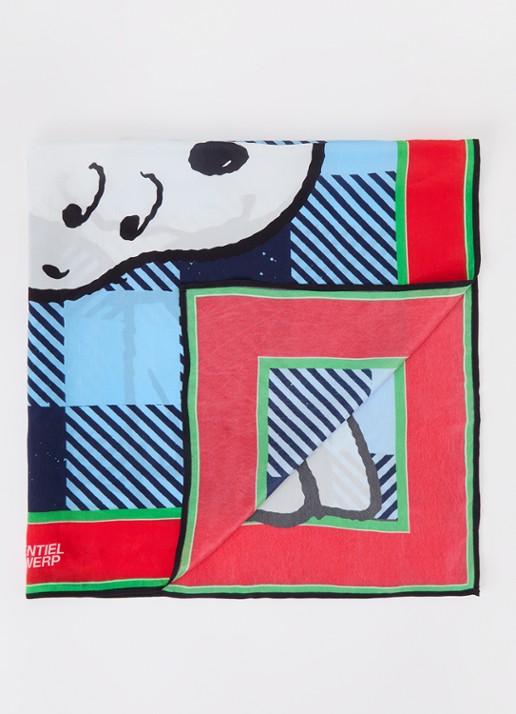 Essentiel Antwerp Joopy sjaal met print