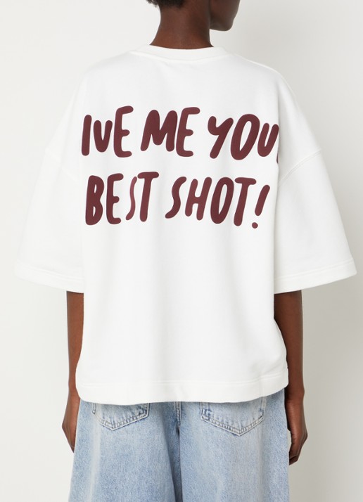 Essentiel Antwerp Jumpi sweater met front- en backprint