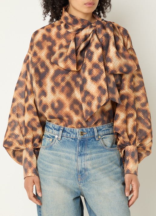 Essentiel Antwerp Karismatic top met sjaalkraag