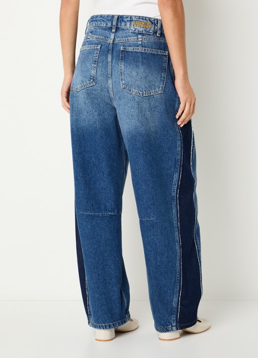 Essentiel Antwerp Kashba high waist balloon fit jeans met medium wassing - achterkant indigo