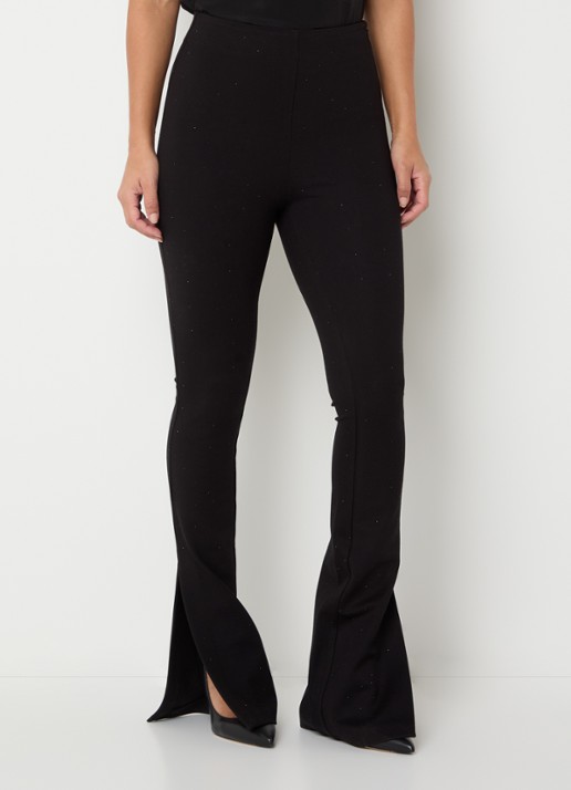 Essentiel Antwerp Kastar high waist flared broek met pailletten