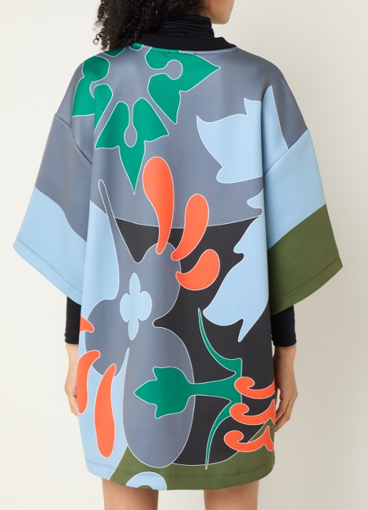 Essentiel Antwerp Klassic mini T-shirt jurk met print - achterkant 3 grijs