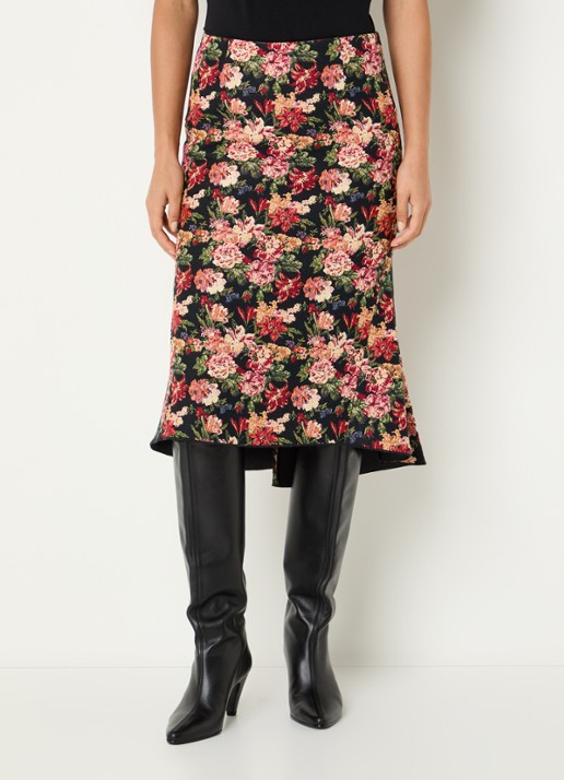 Essentiel Antwerp Kochet midi rok met bloemenprint