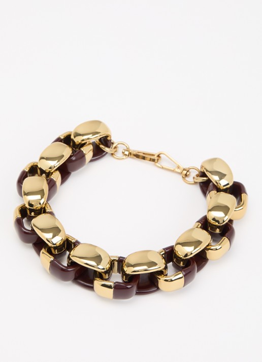 Essentiel Antwerp Kurve ketting  - detail 2 goud