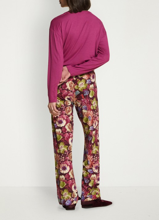 Essenza Denna loungetop met lange mouw - detail 5 roze