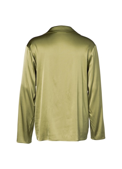 Essenza Elodie loungetop met glanzende finish - voorkant 2 groen