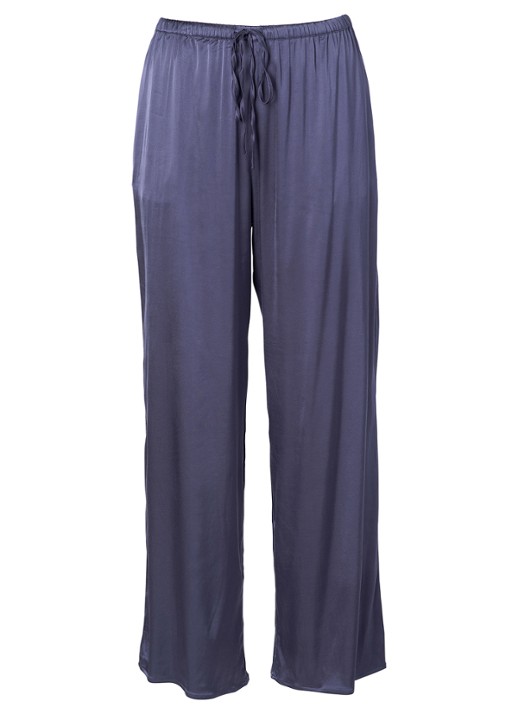 Essenza Ida loungebroek met glanzende finish - voorkant 6 donkerblauw