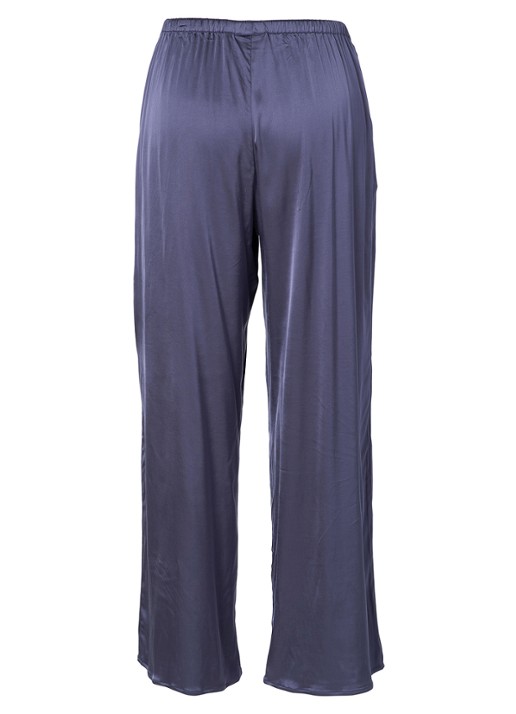 Essenza Ida loungebroek met glanzende finish - voorkant 7 donkerblauw