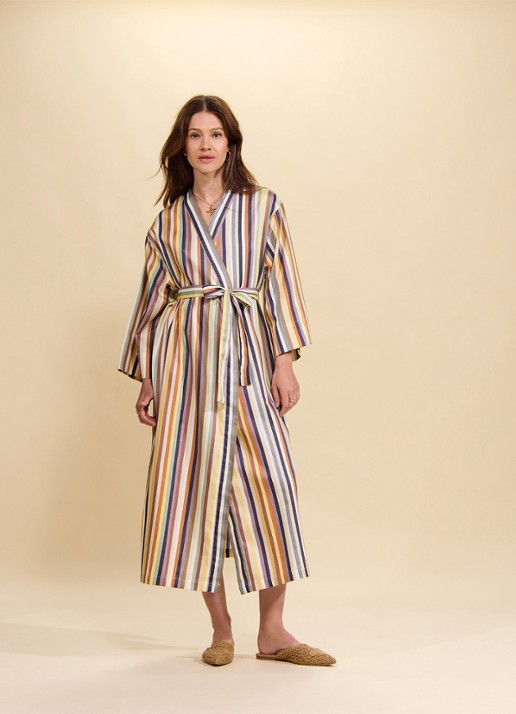 Essenza Ilona Donna kimono met streepprint