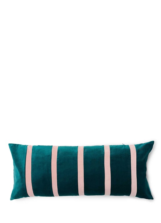 Essenza Isole sierkussen 90 x 40 cm - voorkant 2 turquoise