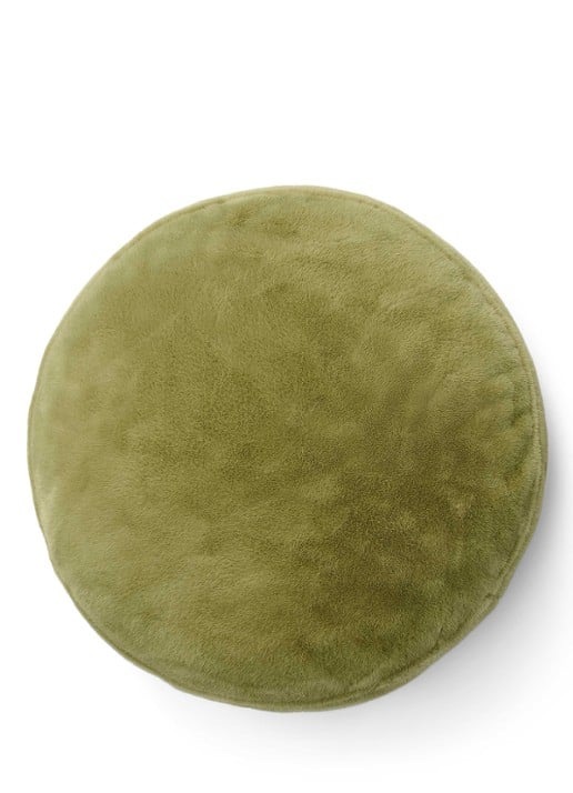 Essenza Mads Furry sierkussen 45 x 45 cm - voorkant groen