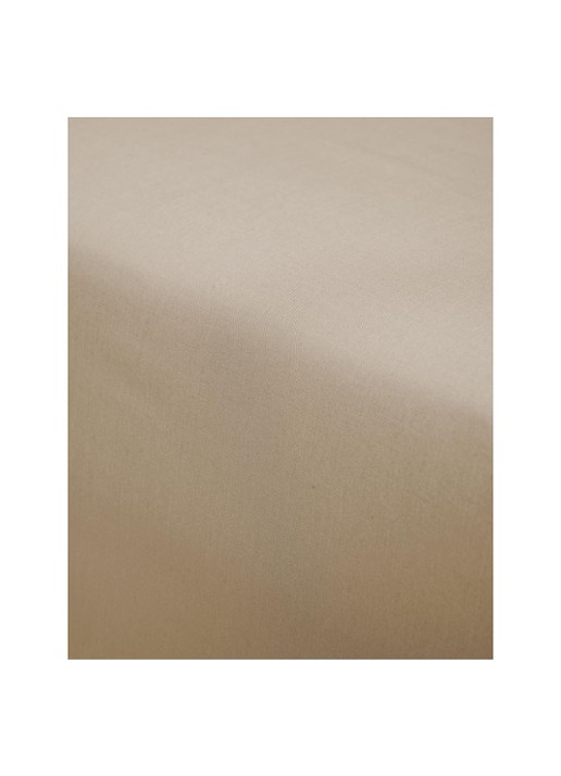 Essenza Minte hoeslaken van katoensatijn 300TC, hoekhoogte 35 cm - detail 9 beige