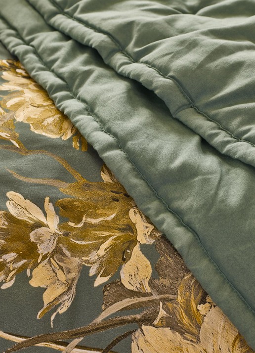 Essenza Ruth plaid 150 x 200 cm - detail groen