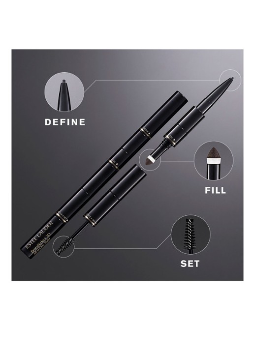 Estée Lauder Brow Perfect 3D All-in-One Styler Multi-Tasker - 3-in-1 wenkbrauwpotlood - detail 6 dark brunette