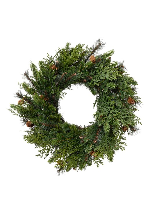 Everlands Cypress kerstkrans 40 cm