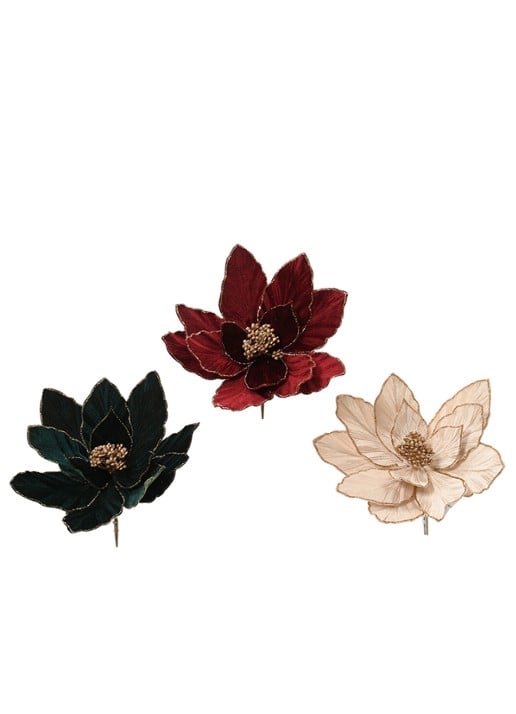 Everlands Poinsettia op clip 28 cm