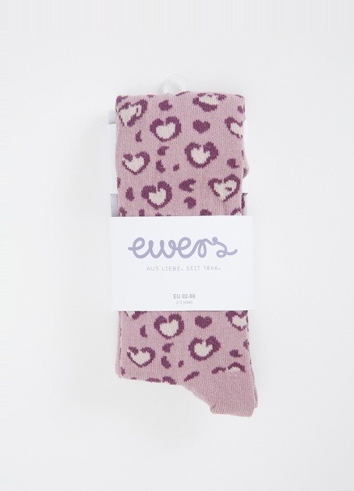 Ewers Maillot in katoenblend met panterprint - voorkant 4 lila