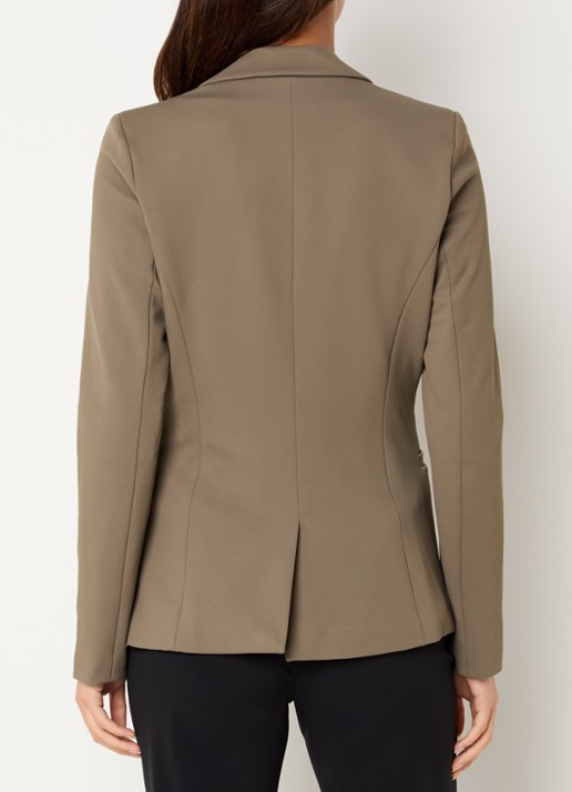 Expresso Blazer met paspelzakken - achterkant 3 mosgroen
