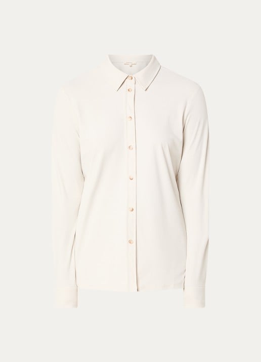 Expresso Blouse met kraag - voorkant creme
